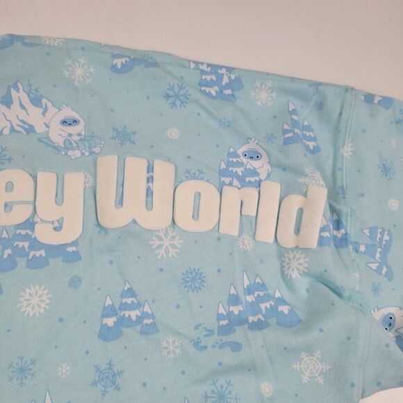 Disney Blue Yeti Spirit Jersey Long Sleeve Shirt Sz XS Unisex - Picture 5 of 11